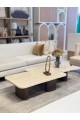 Shelley Travertine Marble Coffee Table Set