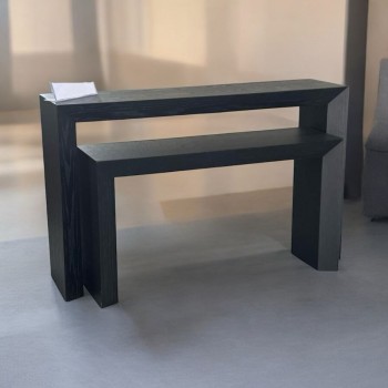 طقم مدخل قطعتين خشب قشرة سنديان