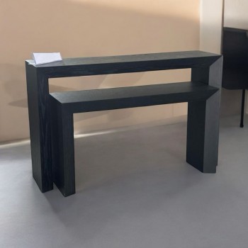 طقم مدخل قطعتين خشب قشرة سنديان