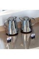 2-piece silver thermos set