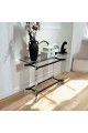 Acrylic entrance with glass top. 120 x 40 x 80 cm