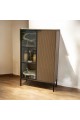 Brown Wooden Multipurpose Storage Cabinet 140x85x40cm
