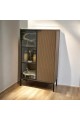 Brown Wooden Multipurpose Storage Cabinet 140x85x40cm