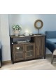 Brown buffet cabinet