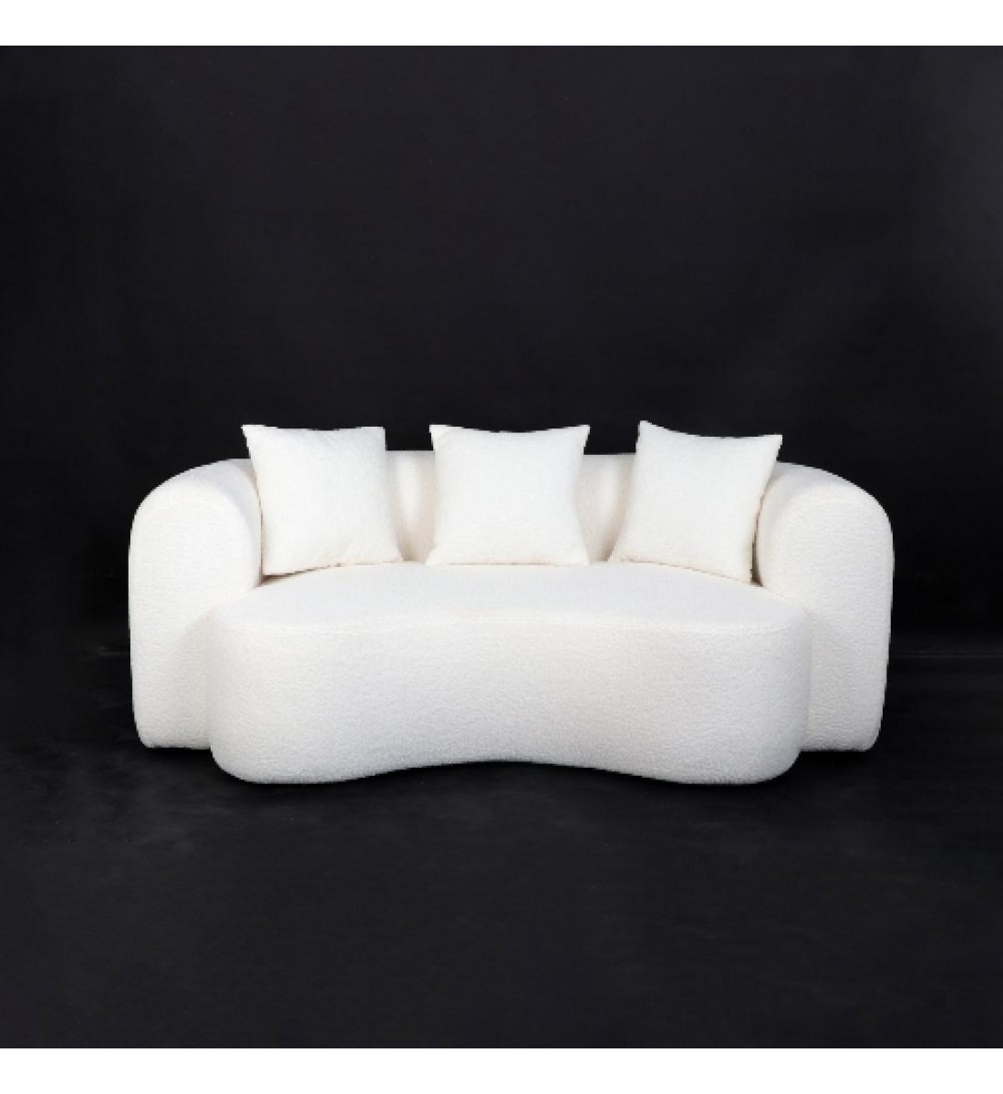 كنب بوكليه مع مخدات 3 نفر 179-95 سم