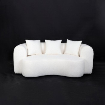 كنب بوكليه مع مخدات 3 نفر 179-95 سم