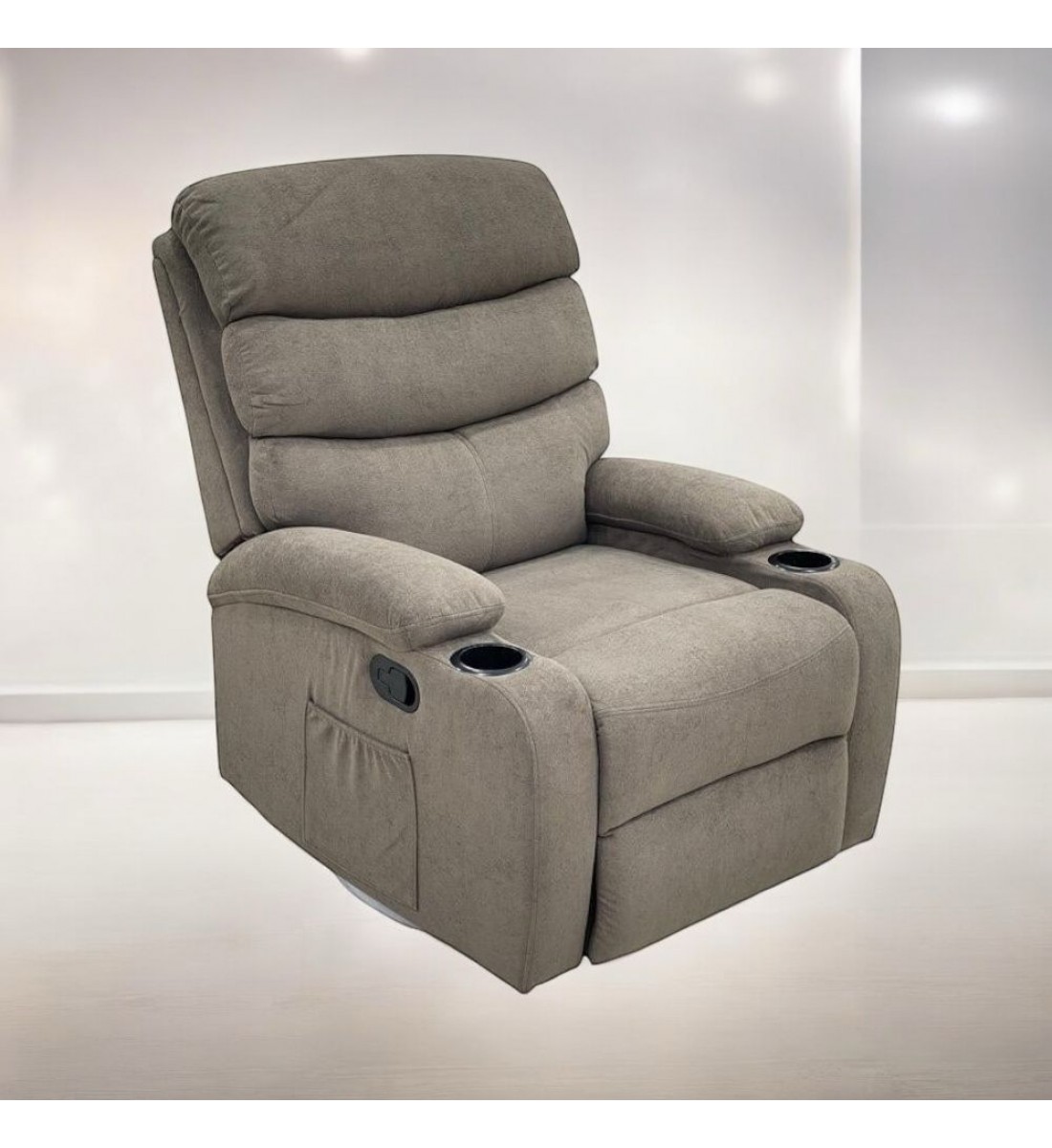 كرسي استرخاء هزاز قاعده دواره لون بيج 95×95×50سم كرسي استرخاء هزاز قاعده دواره لون بيج 95×95×50سم