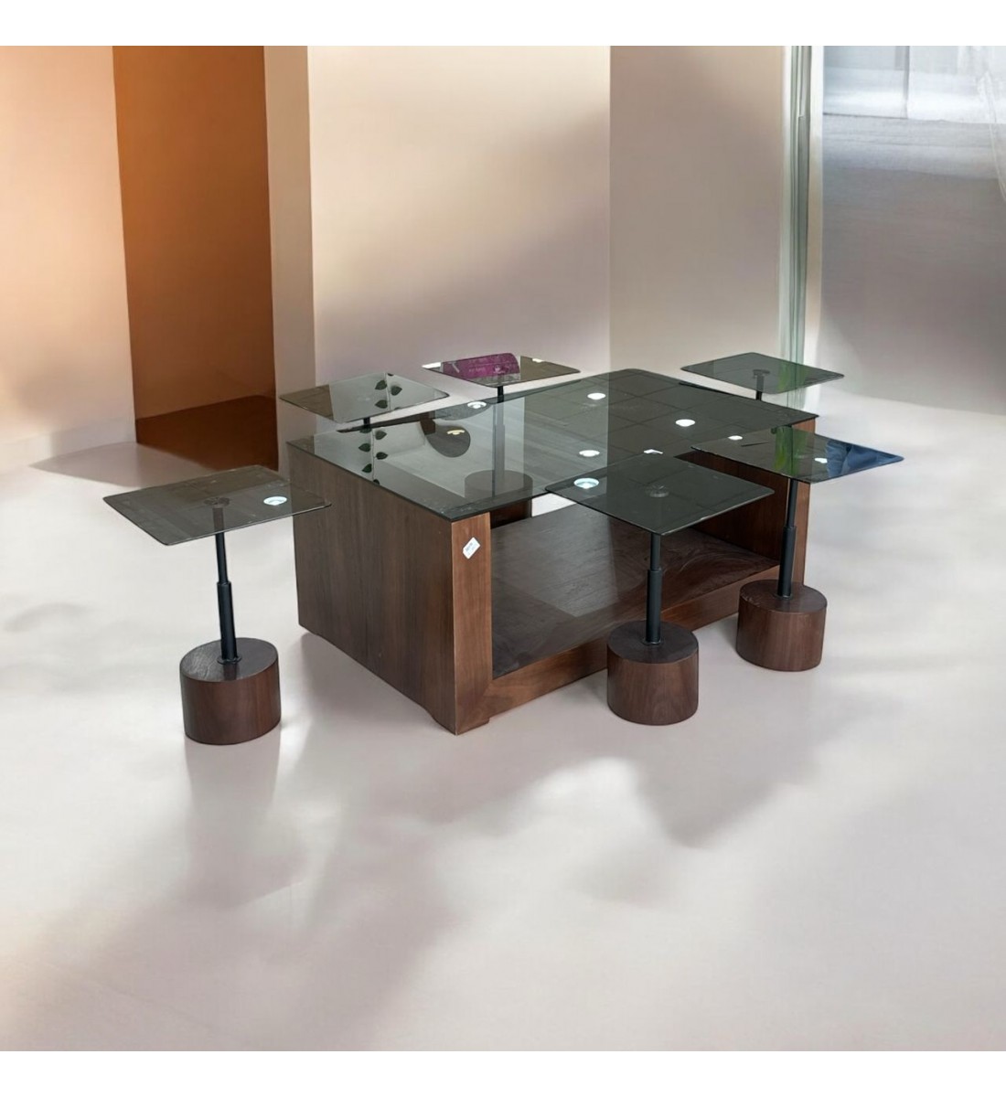 طقم طاولات خدمة عصري وعملي 7قطع 