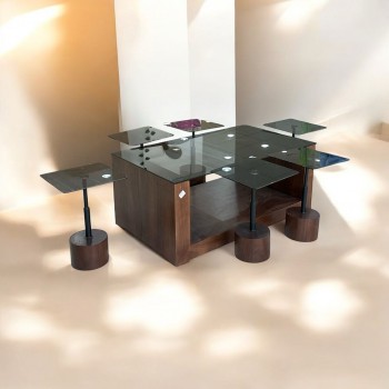 طقم طاولات خدمة عصري وعملي 7قطع 