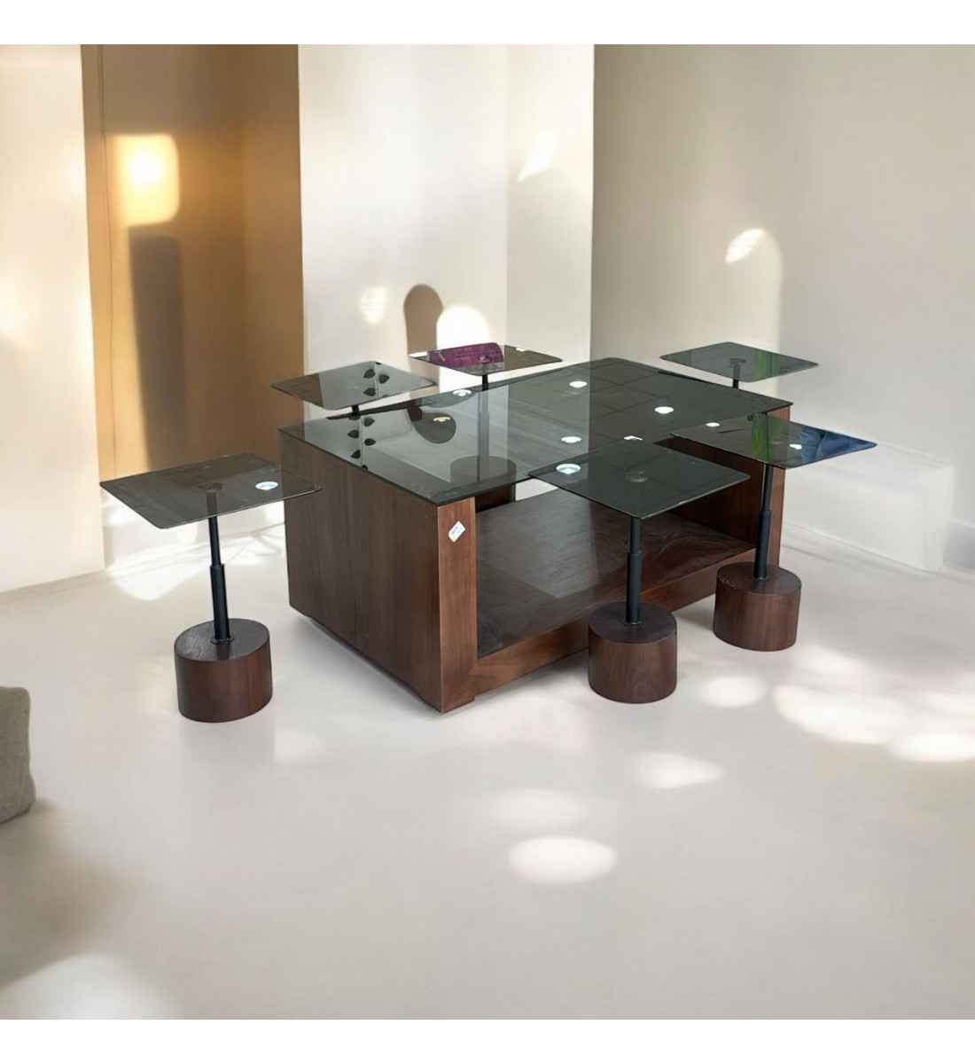 طقم طاولات خدمة عصري وعملي 7قطع 