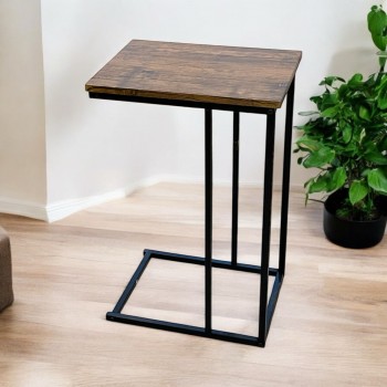 طاولة جانبية خشب بني من هوم كارفينج - 40x30x60 سم