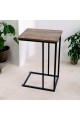 طاولة جانبية خشب بني من هوم كارفينج - 40x30x60 سم طاولة جانبية خشب بني من هوم كارفينج - 40x30x60 سم
