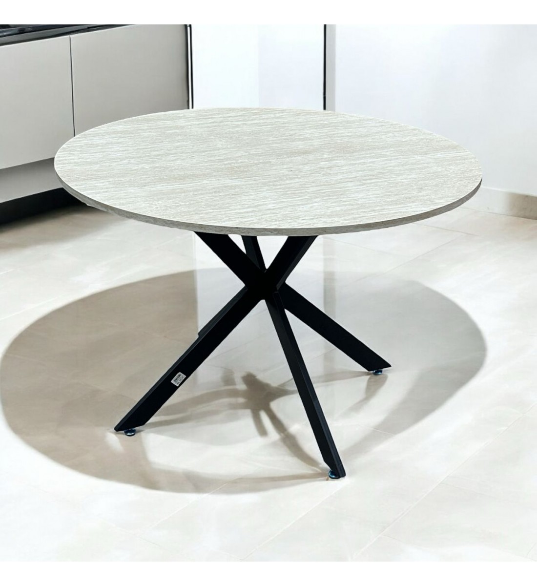 طاولة سفرة بسطح بديل الخشب 110×10×75سم (بدون كراسي )