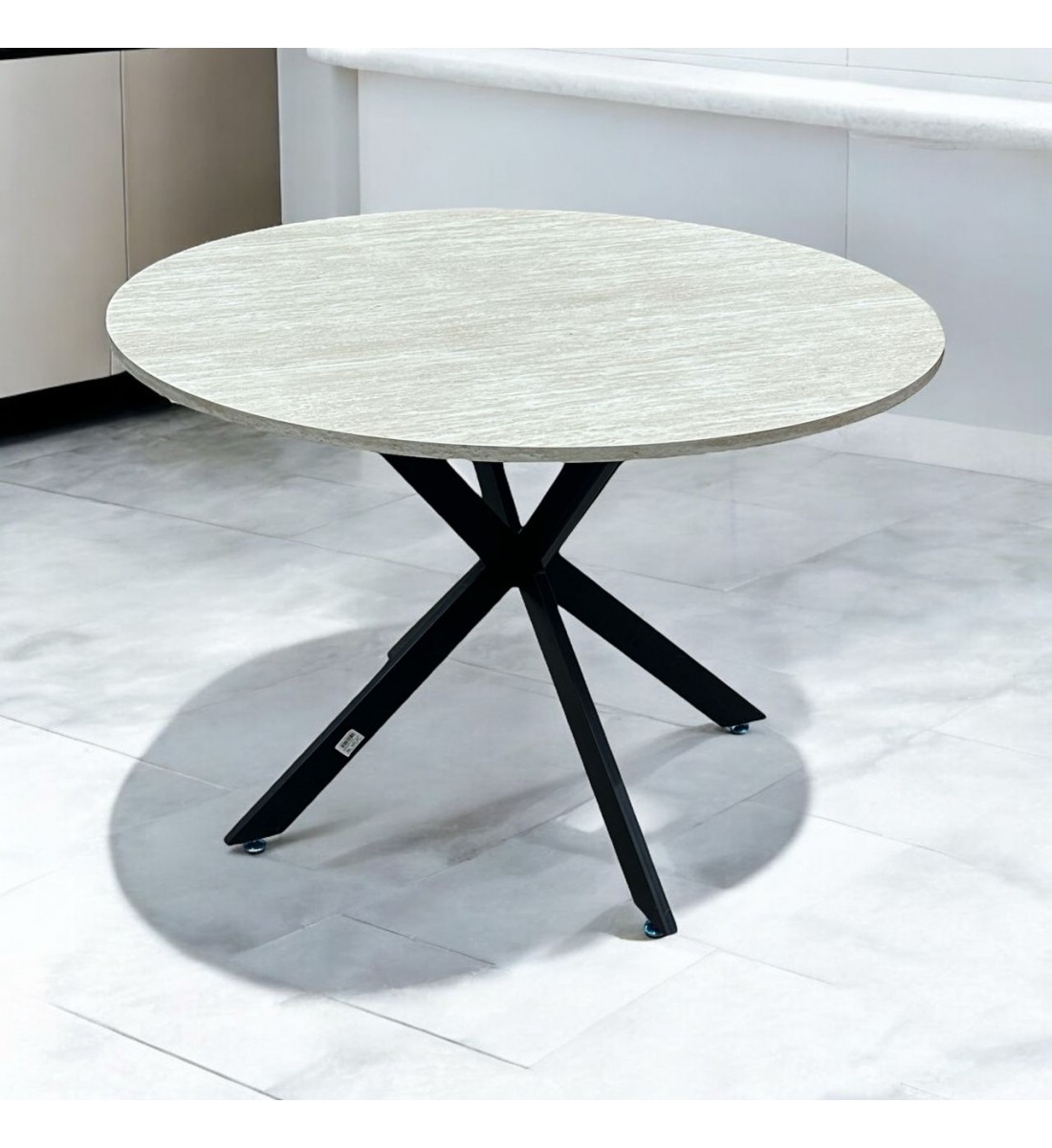 طاولة سفرة بسطح بديل الخشب 110×10×75سم (بدون كراسي )