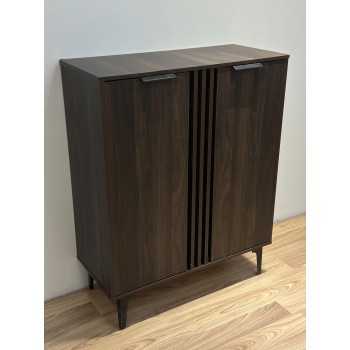 جزامه احذيه خشبيه  توفر لك مساحة لتنظيم الأحذية ومتعددة الاستخدام والتخزين مناسبة لمدخل المنزل وغرفة المعيشة65×34×94سم