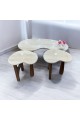طقم طاولات3قطع رخام ترافنتينوا 
