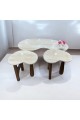 طقم طاولات3قطع رخام ترافنتينوا 