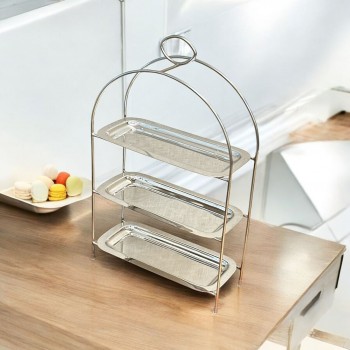 شيال حلا من الاستانلس استيل  وقاعده 3دور 46×32×13سم 