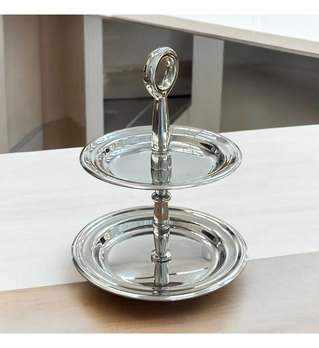 شيال حلا تقديم من الاستانلس استيل 18×13×13سم شيال حلا تقديم من الاستانلس استيل 18×13×13سم