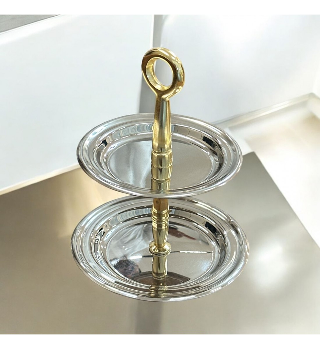 شيال حلا تقديم من الاستانلس استيل 18×13×13سم شيال حلا تقديم من الاستانلس استيل 18×13×13سم