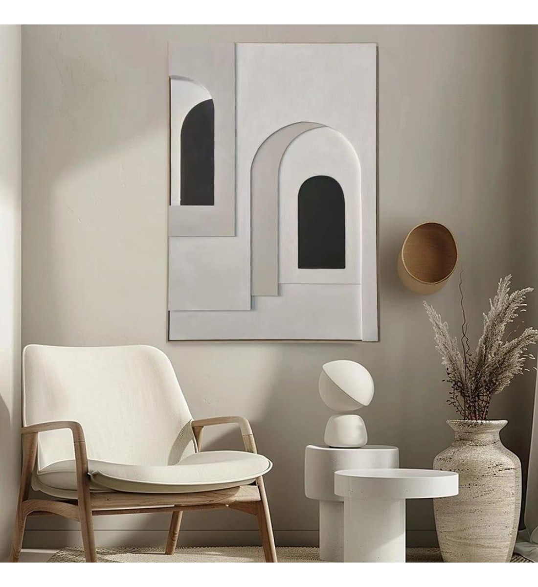 لوحة جدارية فنية، بتصميم مودرن مقاسات الوحة الطول 123سم  العرض83سم 