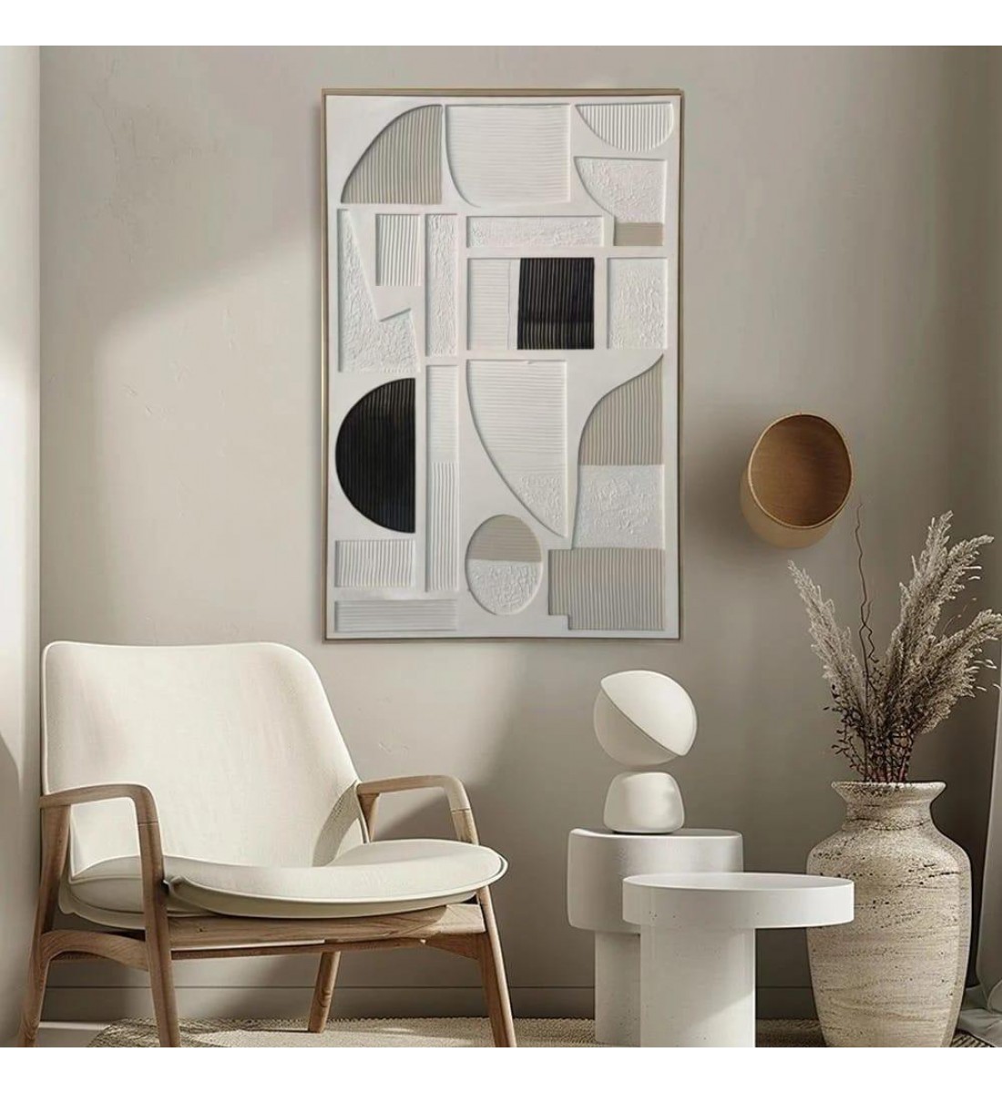 لوحة جدارية فنية، بتصميم مودرن مقاسات الوحة الطول 123سم  العرض83سم 