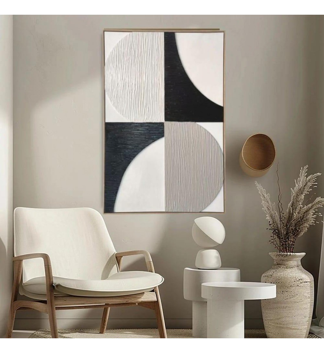 لوحة جدارية فنية، بتصميم مودرن مقاسات الوحة الطول 123سم  العرض83سم 