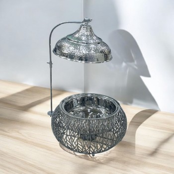 سخان طعام من الستانلس ستيل هندي غطاء استيل –6لتر 