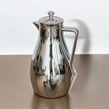 ترمس استيل زجاج كروم فضي 1.3لتر 