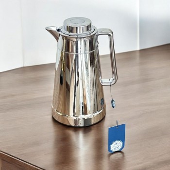 ترمس استيل زجاج مايا كروم  فضي0.75 لتر