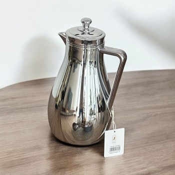 ترمس استيل زجاج استيل كروم فضي فضي 1لتر