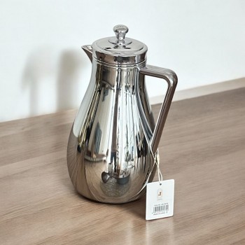 ترمس استيل زجاج استيل كروم فضي فضي 1لتر