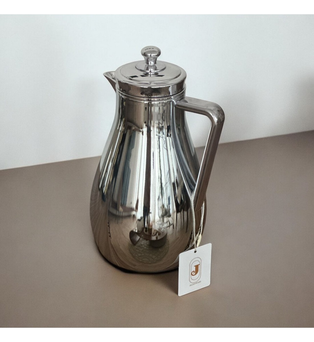 ترمس استيل زجاج نيكل فضي 1 لتر ترمس استيل زجاج نيكل فضي 1 لتر