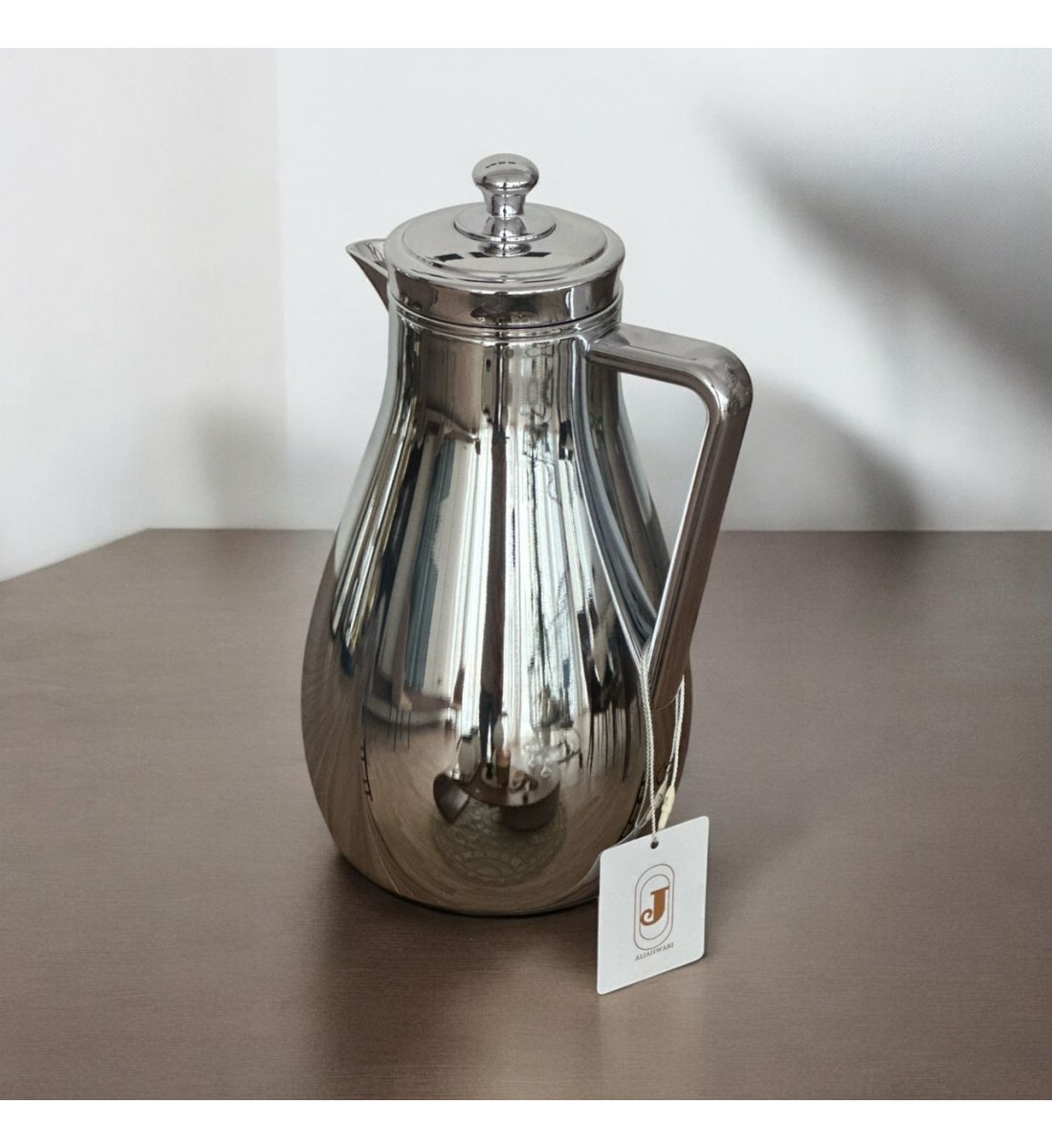 ترمس استيل زجاج نيكل فضي 1 لتر ترمس استيل زجاج نيكل فضي 1 لتر