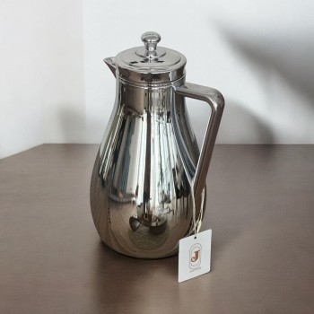 ترمس استيل زجاج نيكل فضي 1 لتر