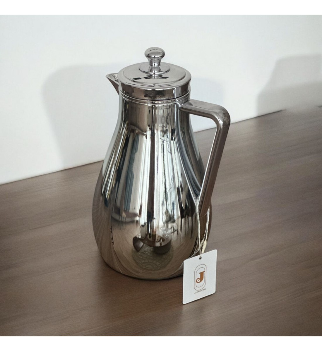 ترمس استيل زجاج نيكل فضي 1 لتر ترمس استيل زجاج نيكل فضي 1 لتر