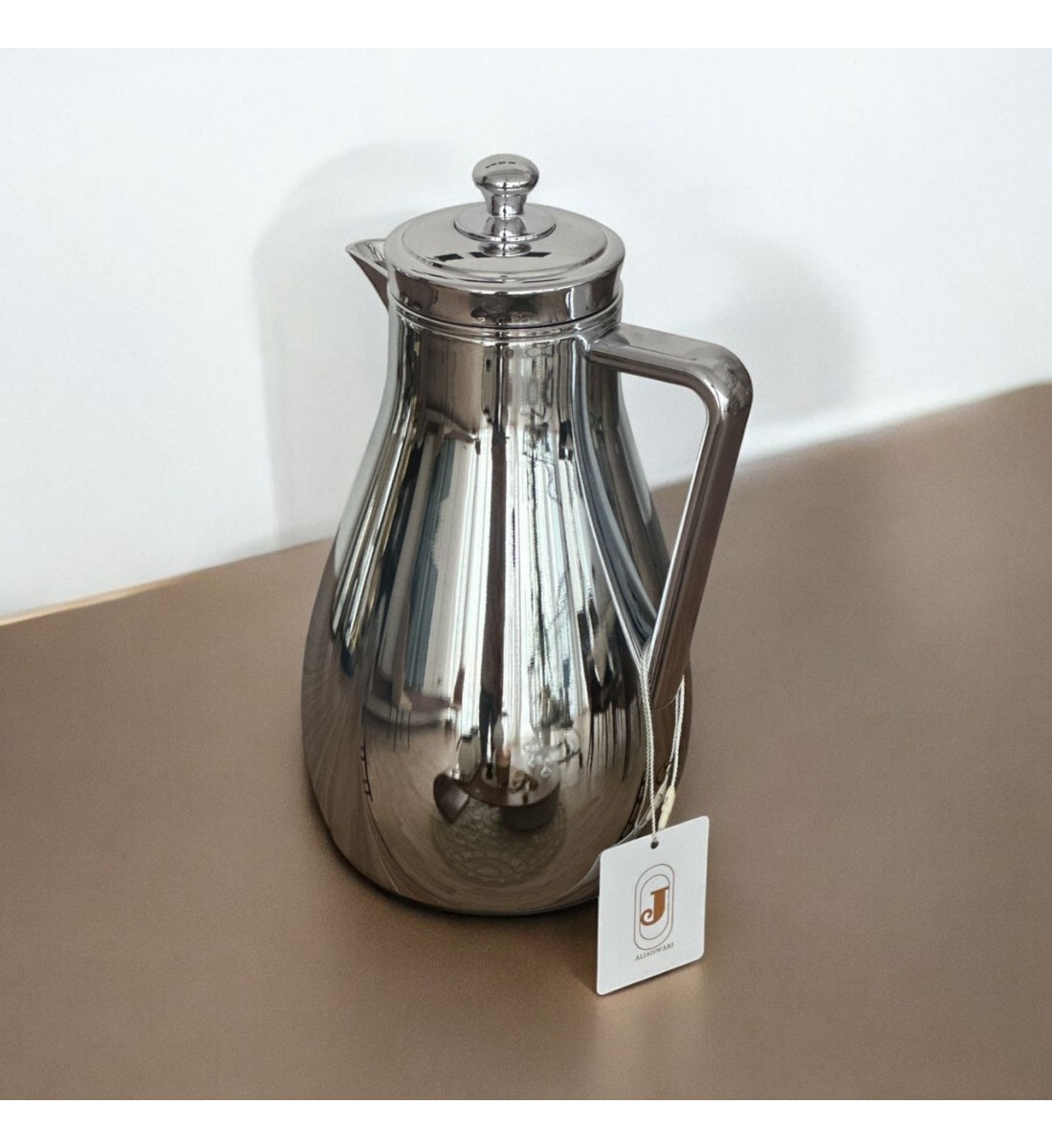 ترمس استيل زجاج نيكل فضي 1 لتر ترمس استيل زجاج نيكل فضي 1 لتر