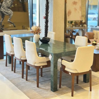 طاولة طعام رخام بدون الكراسي 240×100×79سم