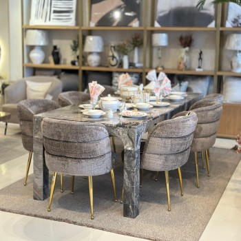 طاولة طعام رخام بدون الكراسي 240×100×79سم