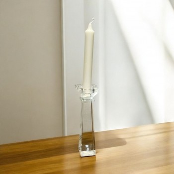 شمعدان كرستال تصميم انيق19×5×5سم 