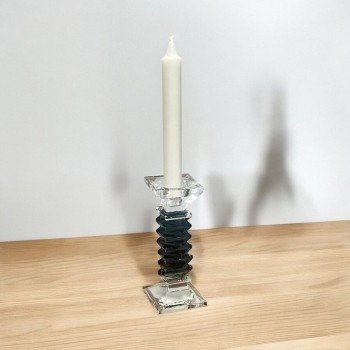 شمعدان كرستال تصميم انيق16×6×6سم 