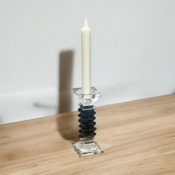 شمعدان كرستال تصميم انيق16×6×6سم 