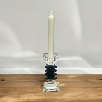 شمعدان كرستال تصميم انيق23×6×6سم 