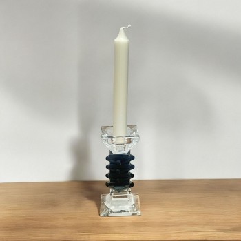 شمعدان كرستال تصميم انيق23×6×6سم 