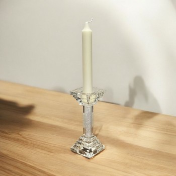 شمعدان كرستال تصميم انيق15×6×6سم 