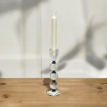 شمعدان كرستال تصميم انيق21×4×4سم 