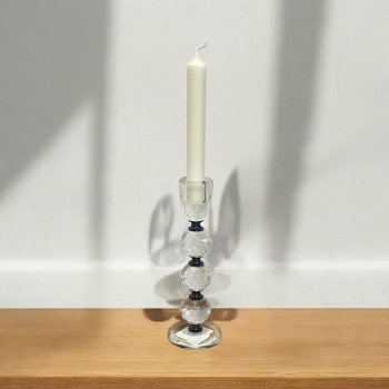 شمعدان كرستال تصميم انيق21×4×4سم 