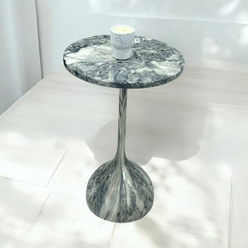 طاولة خدمة سطح خشب ملون  مقاس 35×35×55سم 