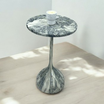 طاولة خدمة سطح خشب ملون  مقاس 35×35×55سم 