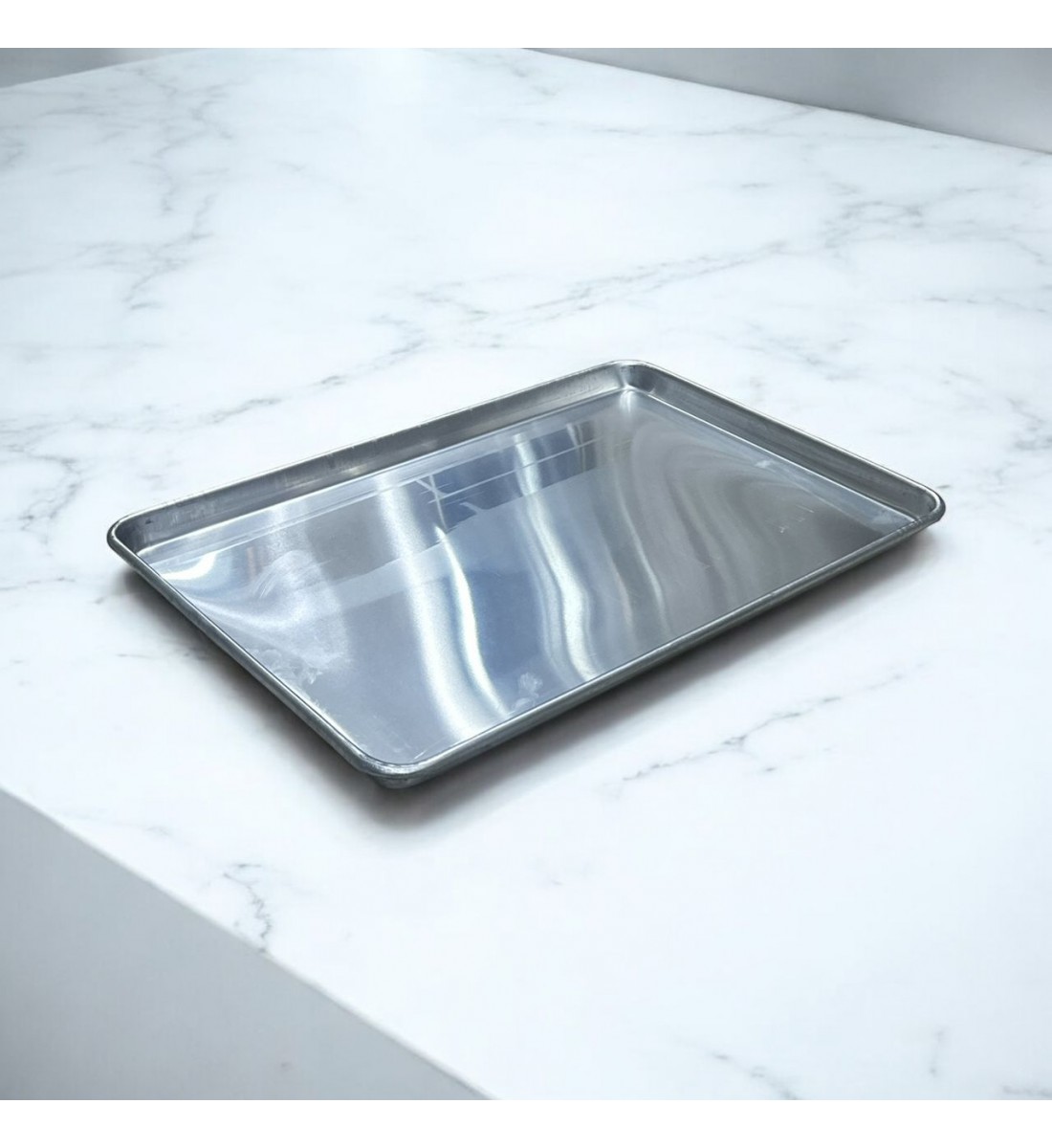 Aluminum serving plate, 60 x 40 x 3 cm
